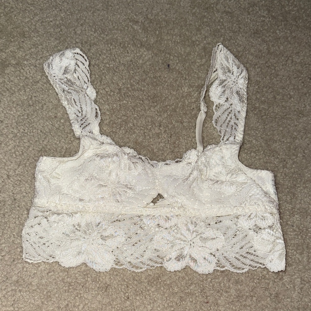 Aerie White Lace Bralette